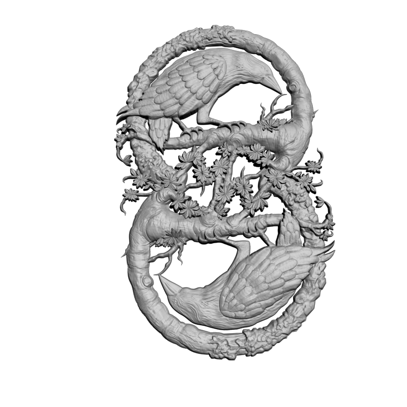 картинка Вороны цзин цзан F3-092 3D-STL.COM