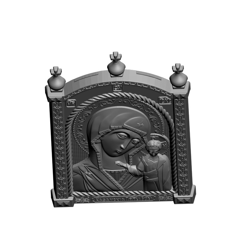картинка Казанская Богородица V3-432 3D-STL.COM