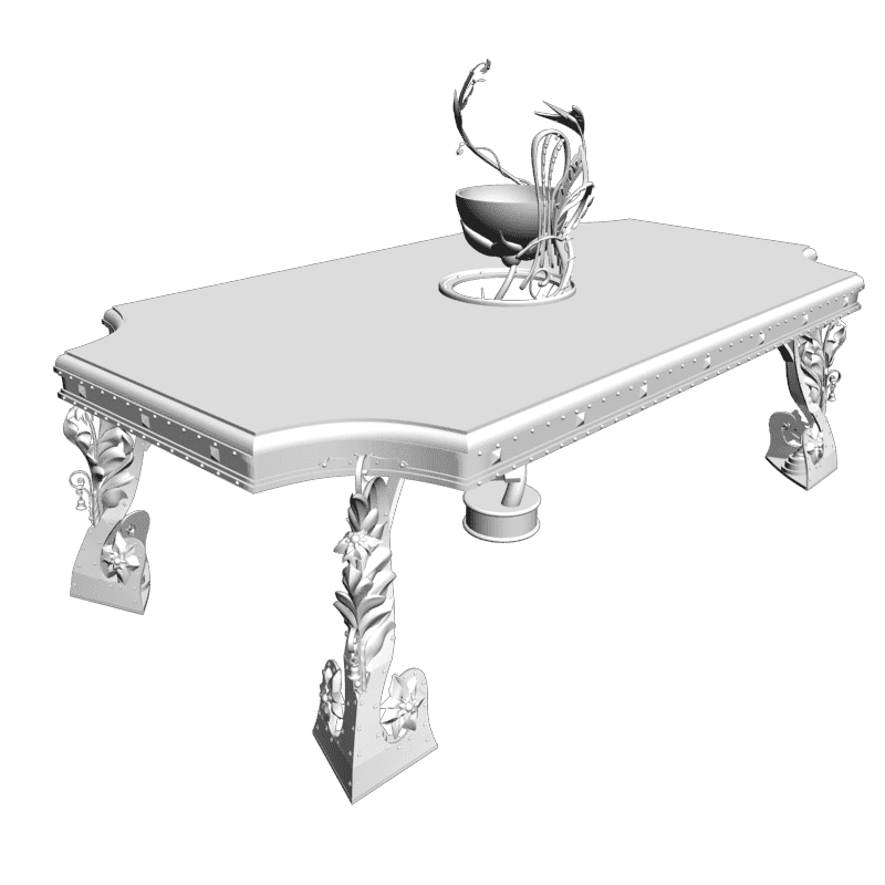 картинка Кованный стол M8-068 3D-STL.COM