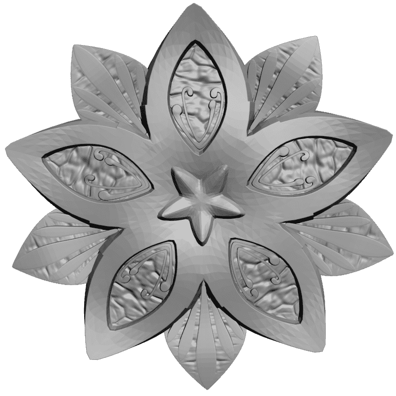 картинка Розетка декоративная D16-280 3D-STL.COM