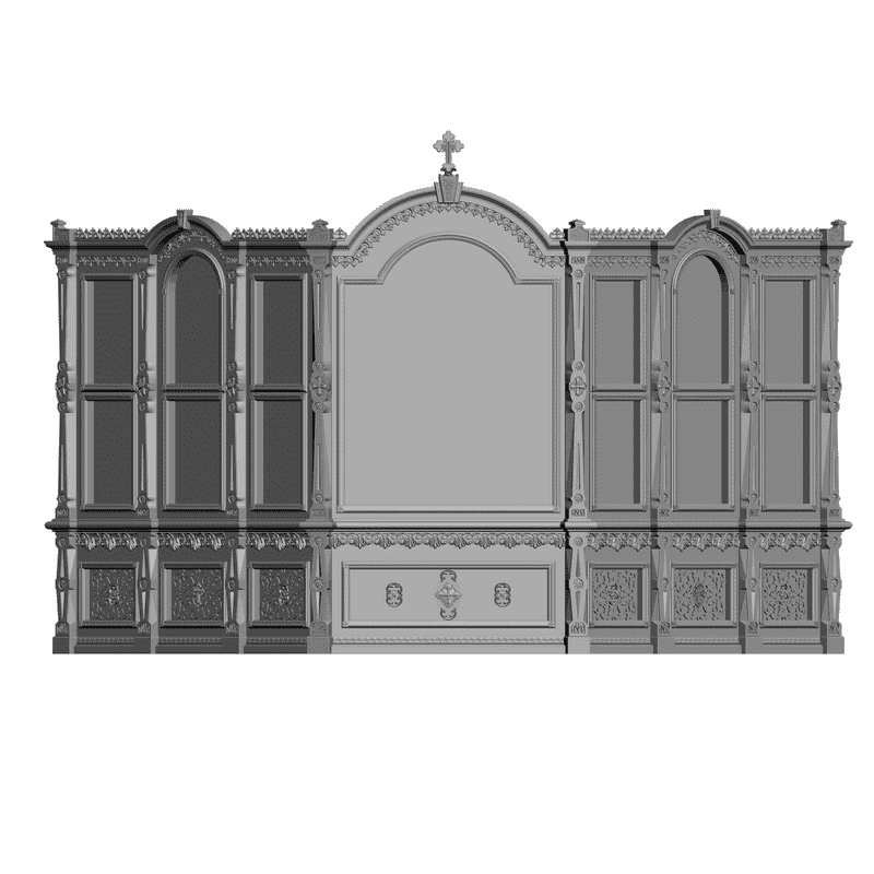 картинка Киот напольный V4-008 3D-STL.COM