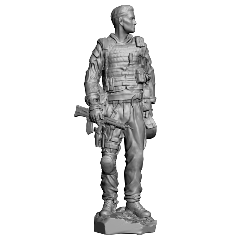 картинка Американский солдат L3-174 3D-STL.COM