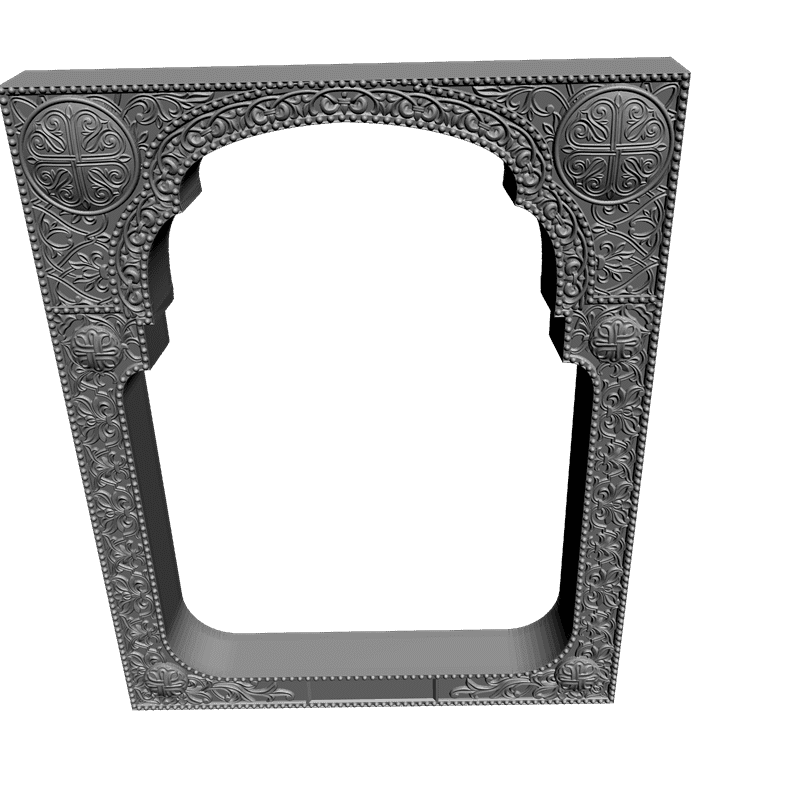 картинка Рамка резная под икону D14-211 3D-STL.COM