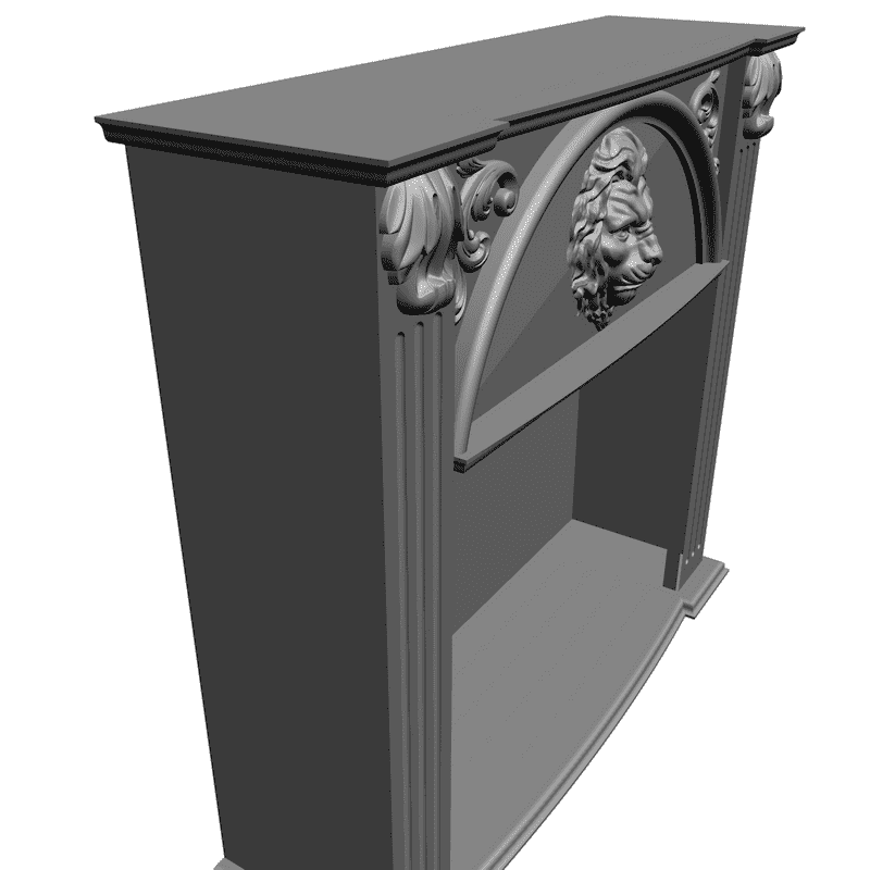 картинка Камин H4-004 3D-STL.COM