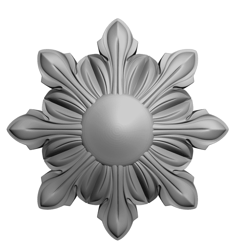 картинка Розетка резная D16-186 3D-STL.COM