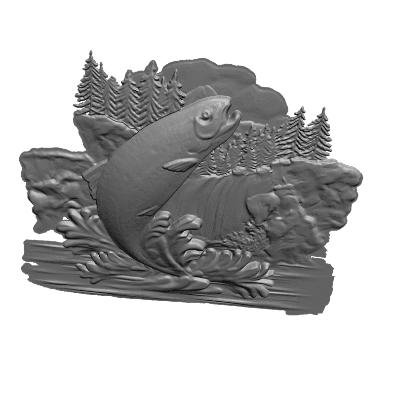 картинка Рыба D12-287 3D-STL.COM