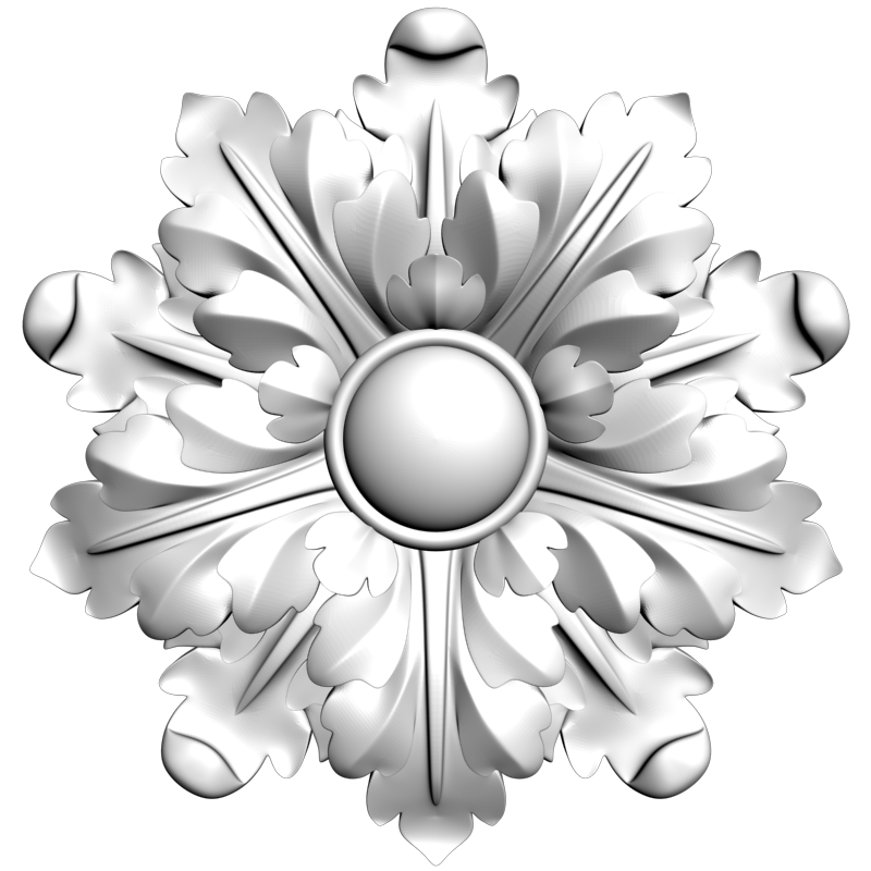 картинка Розетка резная D16-335 3D-STL.COM