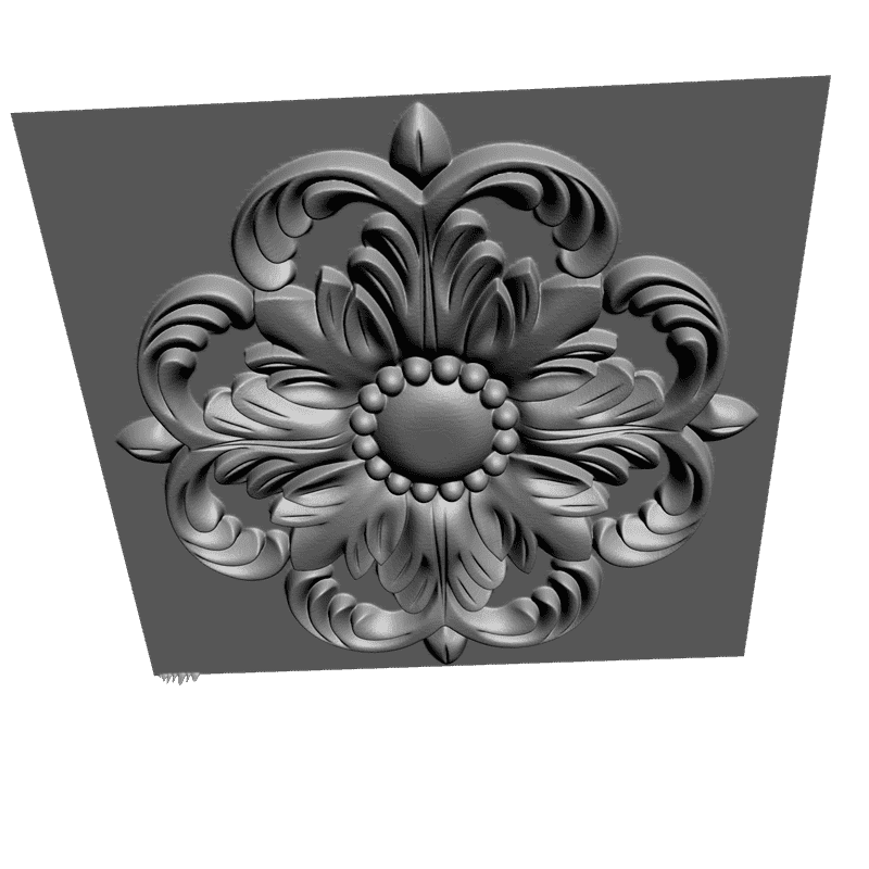 картинка Розетка резная D16-164 3D-STL.COM