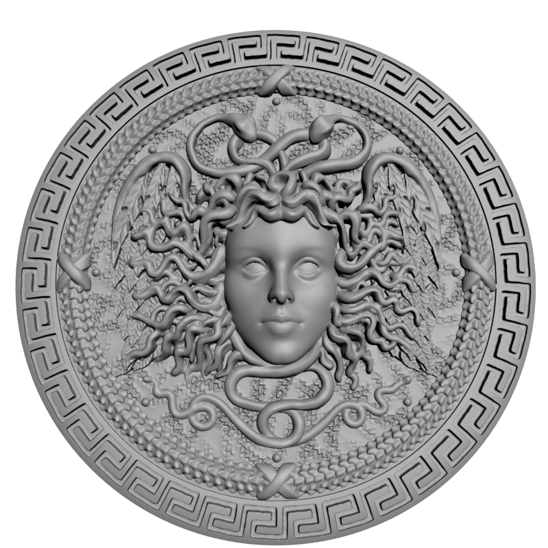 картинка Медальон Медузы Персея RY6-063 3D-STL.COM