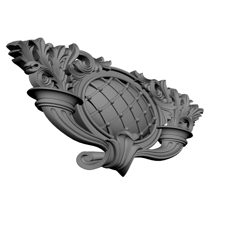 картинка Резная накладка D10-331 3D-STL.COM