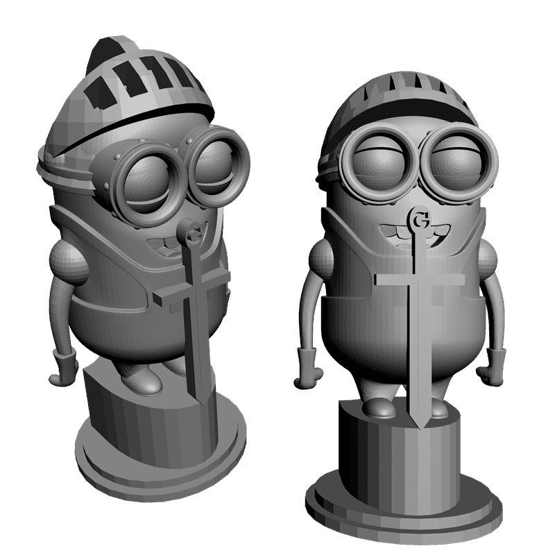 картинка Набор шахмат. Минионы PI3-112 3D-STL.COM