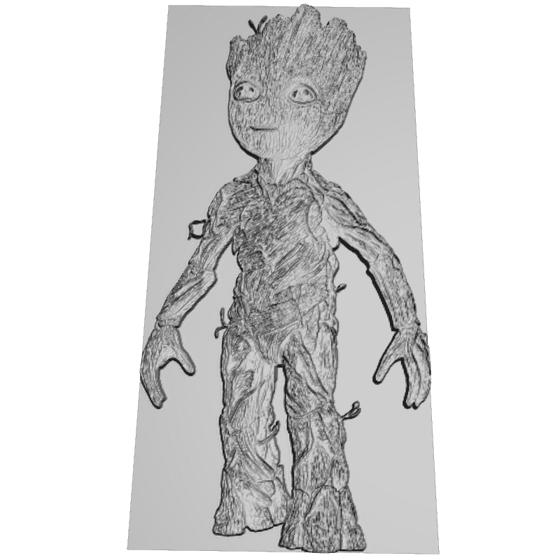 картинка Baby Groot PI1-199 3D-STL.COM