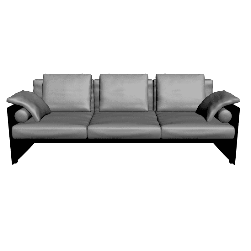 картинка Трёхсекционный диван M1-025 3D-STL.COM
