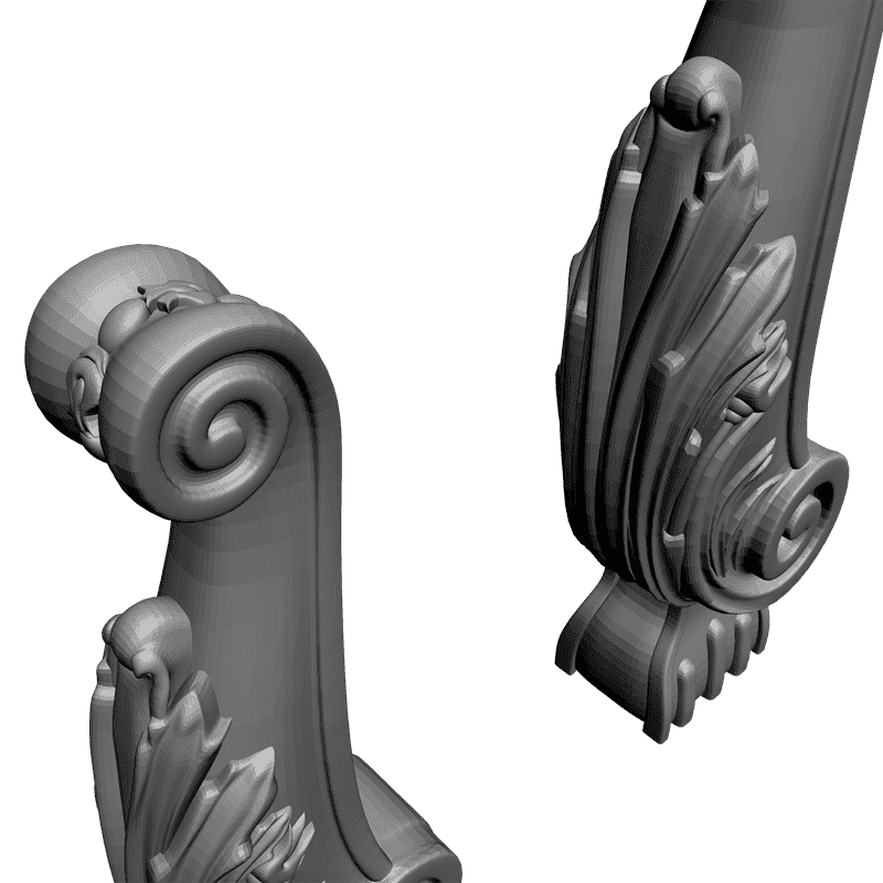 картинка Столб резной D17-025 3D-STL.COM