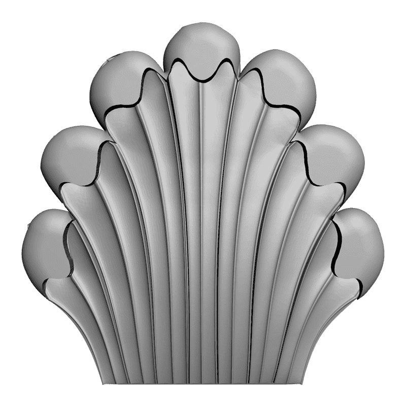 картинка Накладка резная D10-173 3D-STL.COM