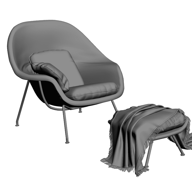 картинка Womb Chair M3-040 3D-STL.COM