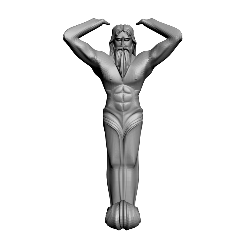 картинка Кронштейн резной D9-176 3D-STL.COM