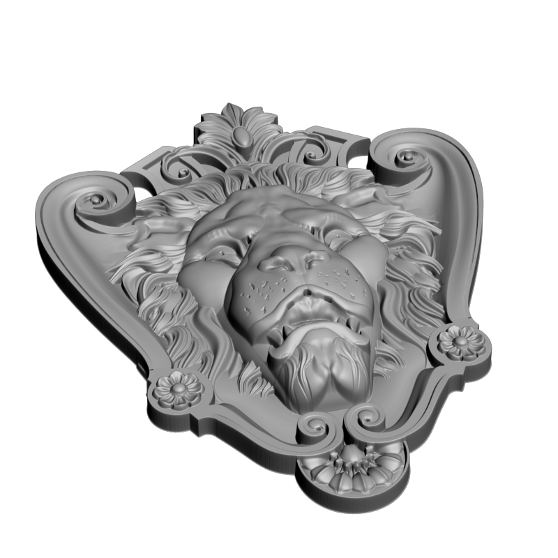 картинка Лев D12-691 3D-STL.COM