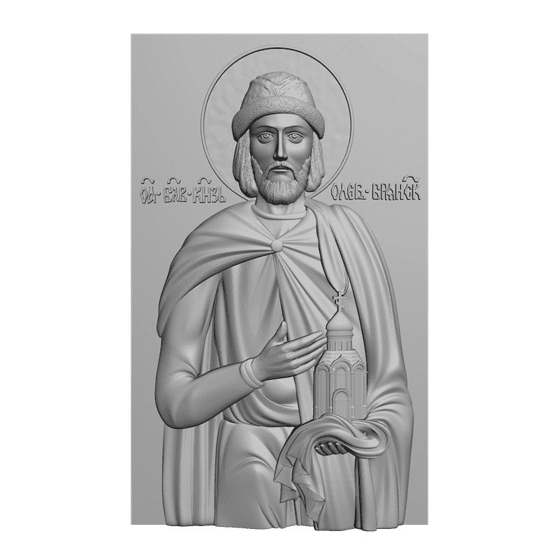 картинка Благоверный Князь Олег Брянский V3-073 3D-STL.COM