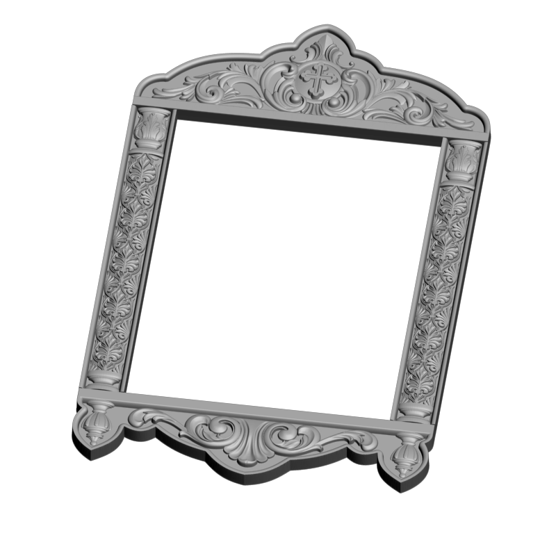 картинка Рамка резная D14-585 3D-STL.COM