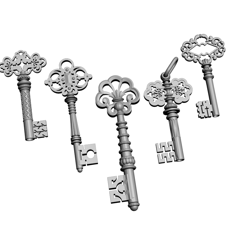 картинка Золотые ключики RY6-041 3D-STL.COM