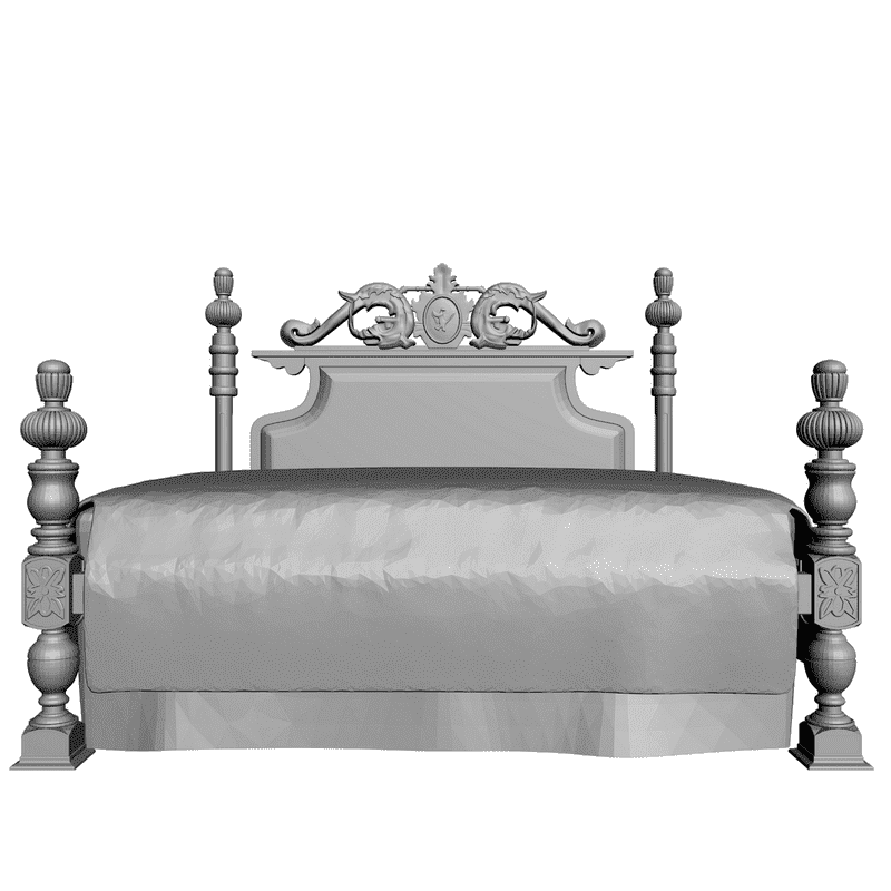 картинка Кровать M4-005 3D-STL.COM