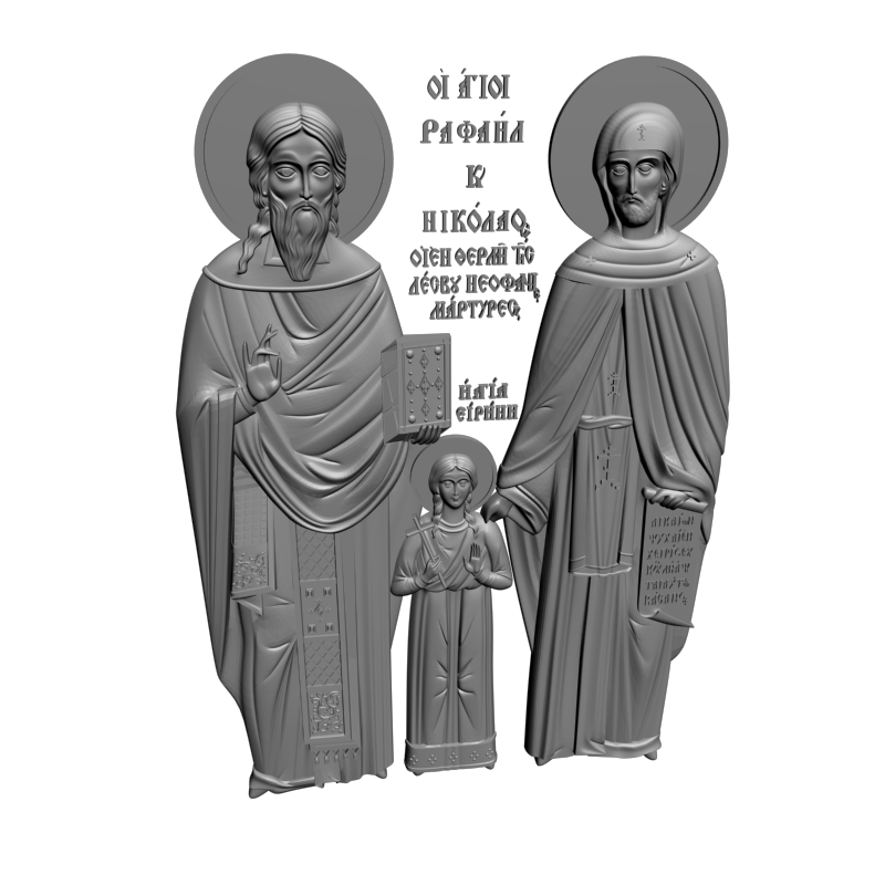 картинка Святой Рафаэль V6-085 3D-STL.COM