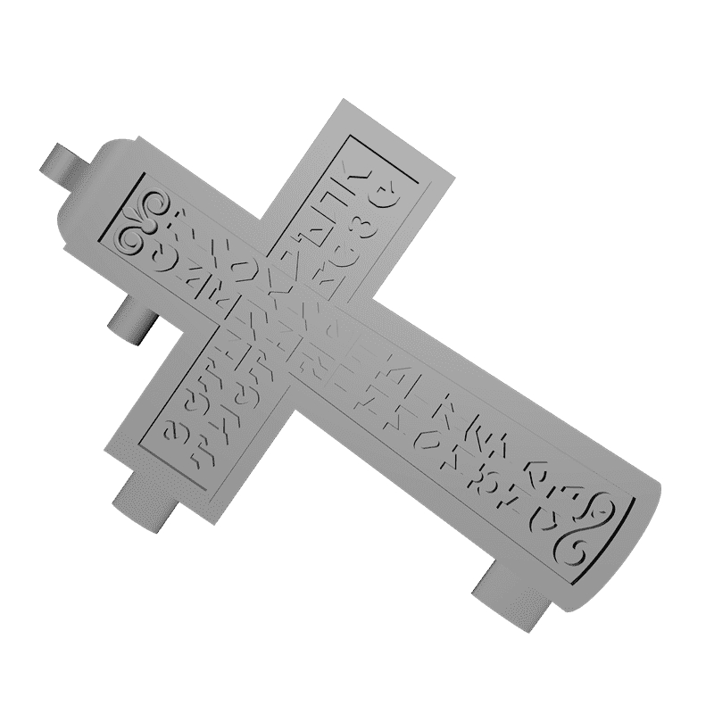 картинка Крестик RY4-049 3D-STL.COM