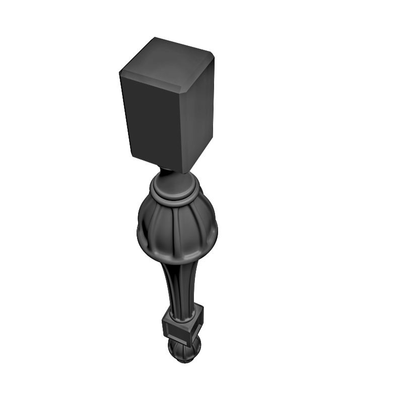 картинка Ножка мебельная M6-099 3D-STL.COM