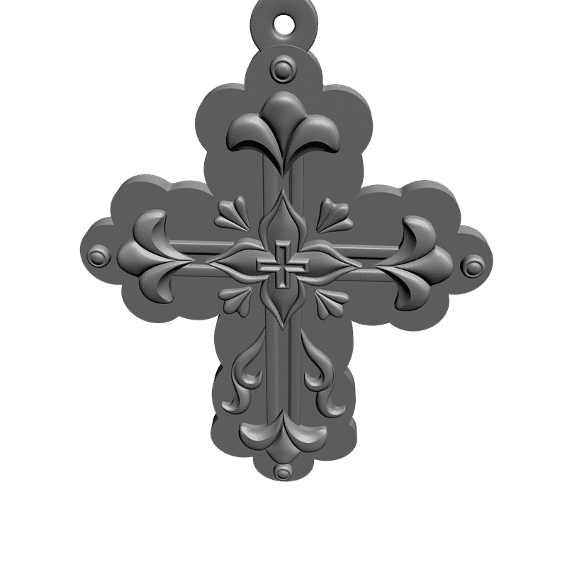 картинка Крестик RY4-036 3D-STL.COM