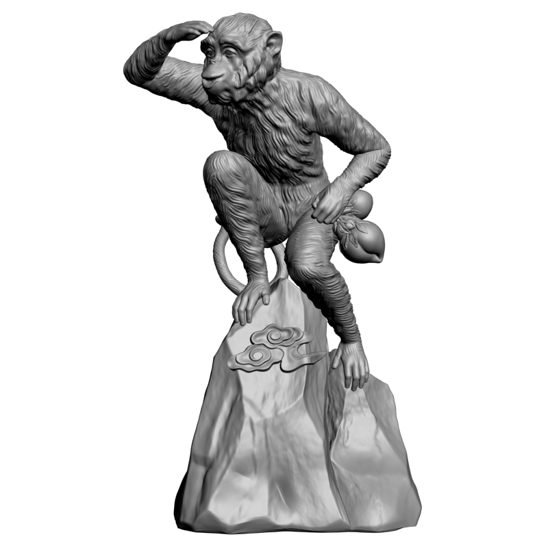 картинка Обезьяна PI1-246 3D-STL.COM
