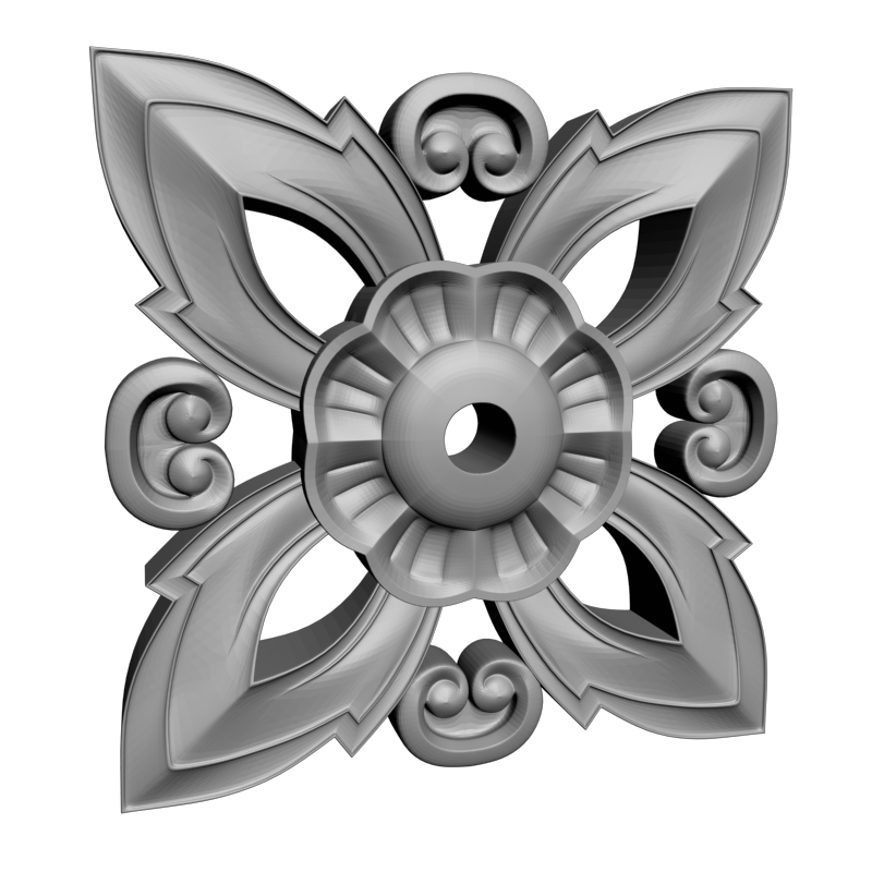 картинка Розетка резная D16-378 3D-STL.COM
