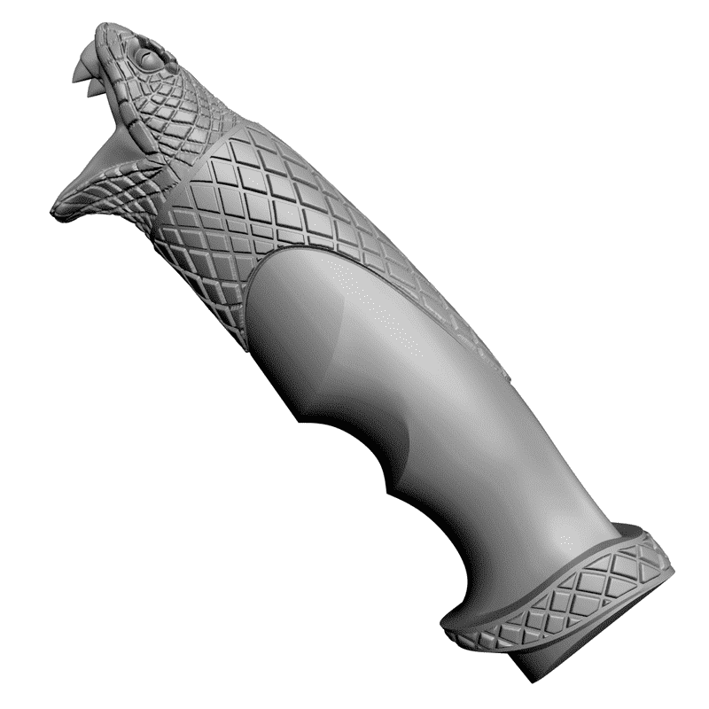 картинка Ручка ножа Змея RO3-011 3D-STL.COM