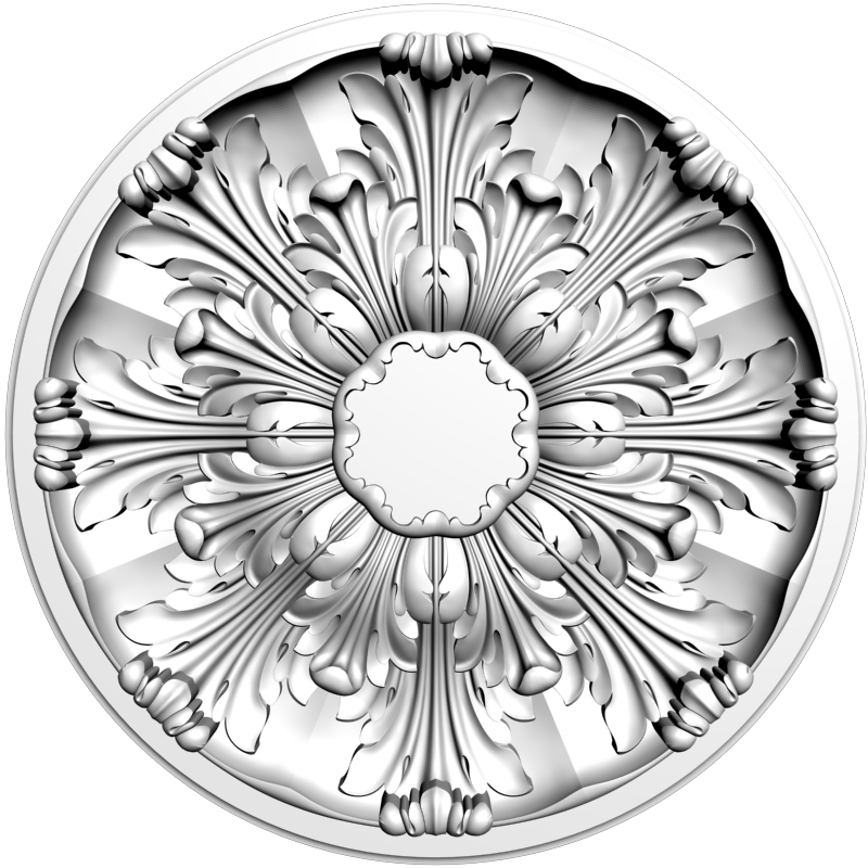 картинка Розетка резная D16-317 3D-STL.COM