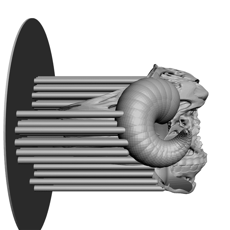 картинка Голова Монстра PI1-057 3D-STL.COM