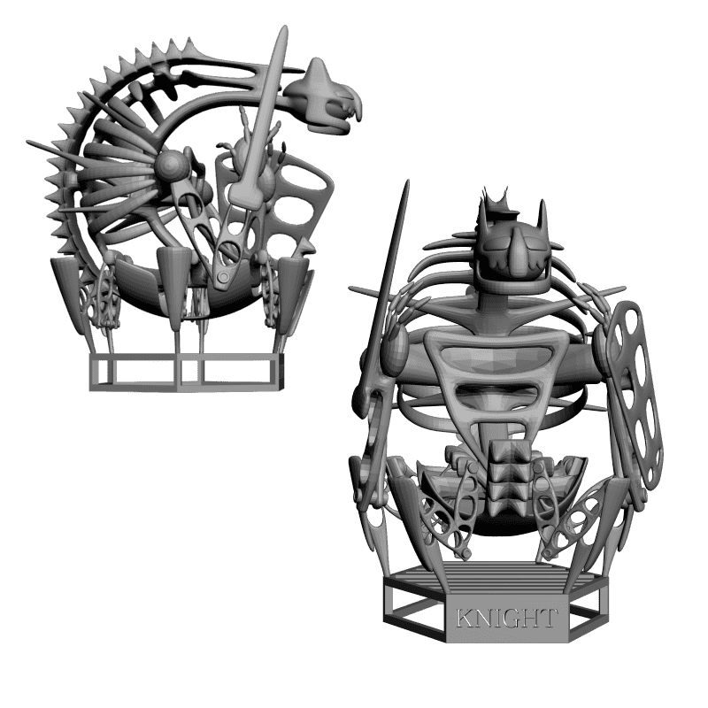картинка Набор шахмат. Кости PI3-099 3D-STL.COM