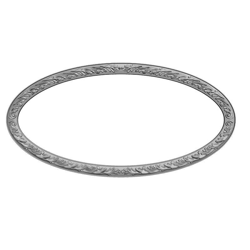 картинка Рамка овальная резная D14-020 3D-STL.COM
