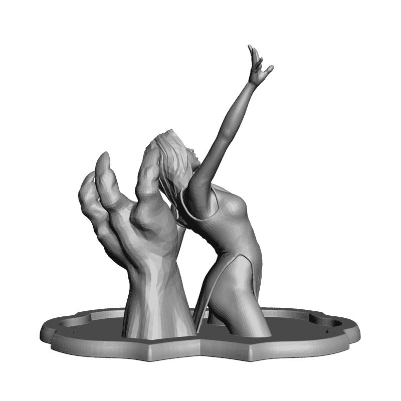 картинка Девушка и рука L3-047 3D-STL.COM