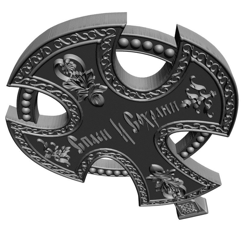 картинка Крестик RY4-004 3D-STL.COM