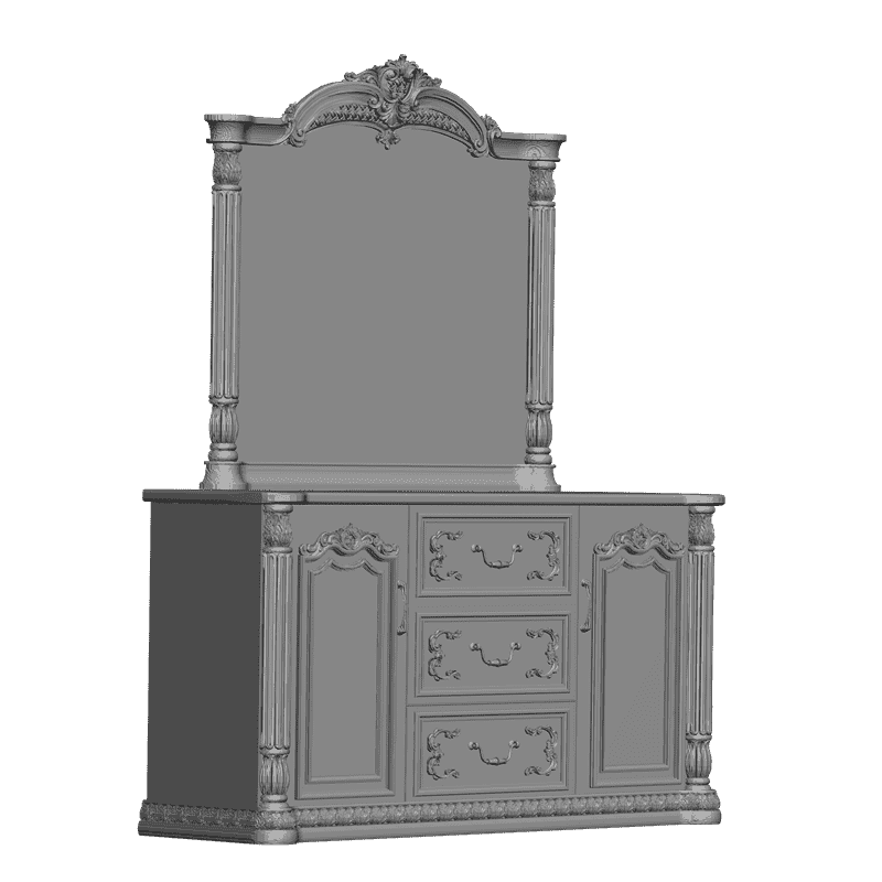картинка Шкаф + 10 деталей шкафа M11-007 3D-STL.COM