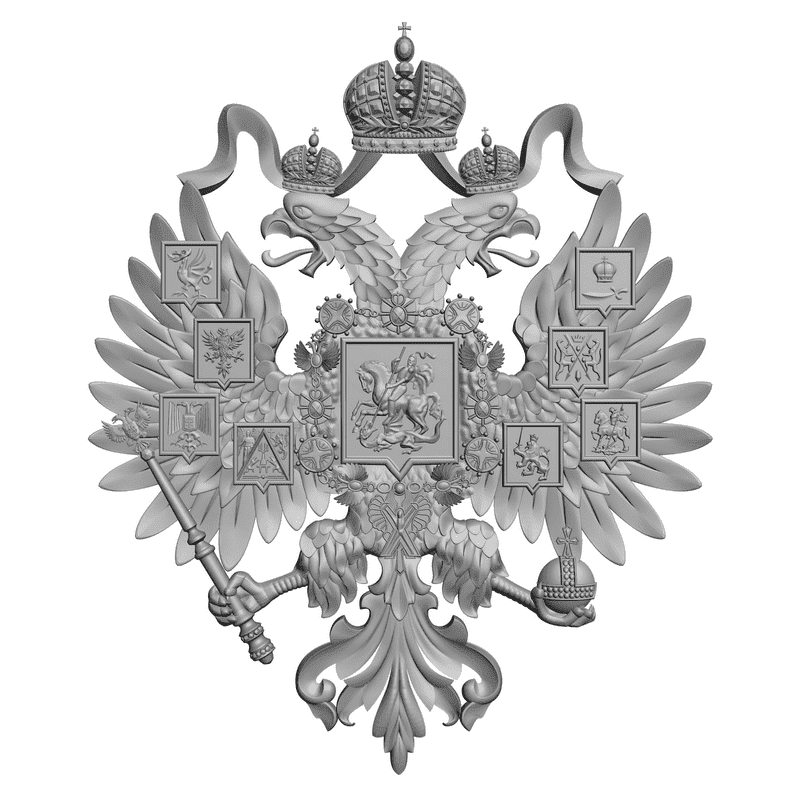 картинка Герб России RG1-005 3D-STL.COM