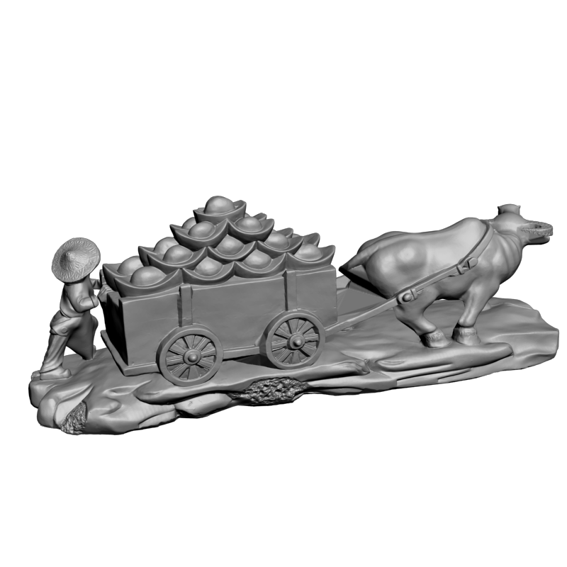 картинка Повозка с золотом L3-255 3D-STL.COM