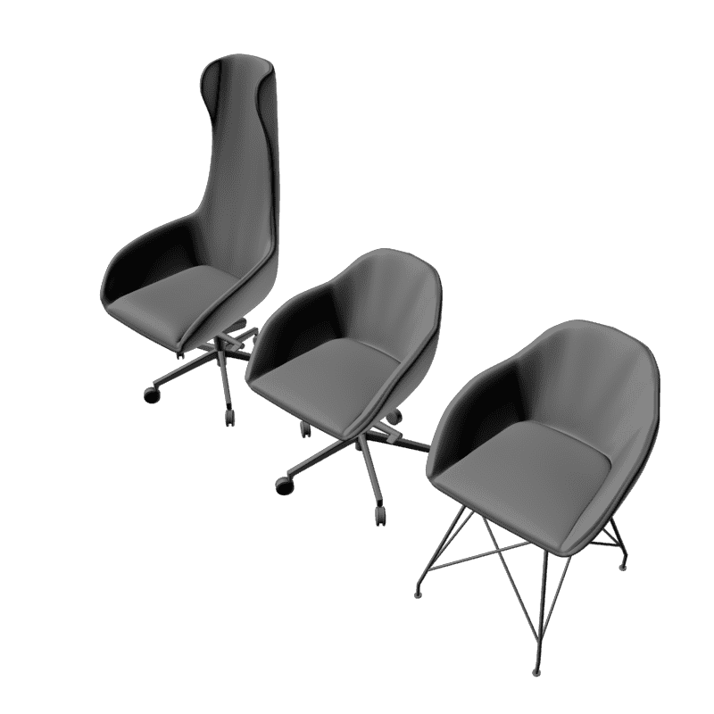 картинка Три кресла Харизма M3-042 3D-STL.COM