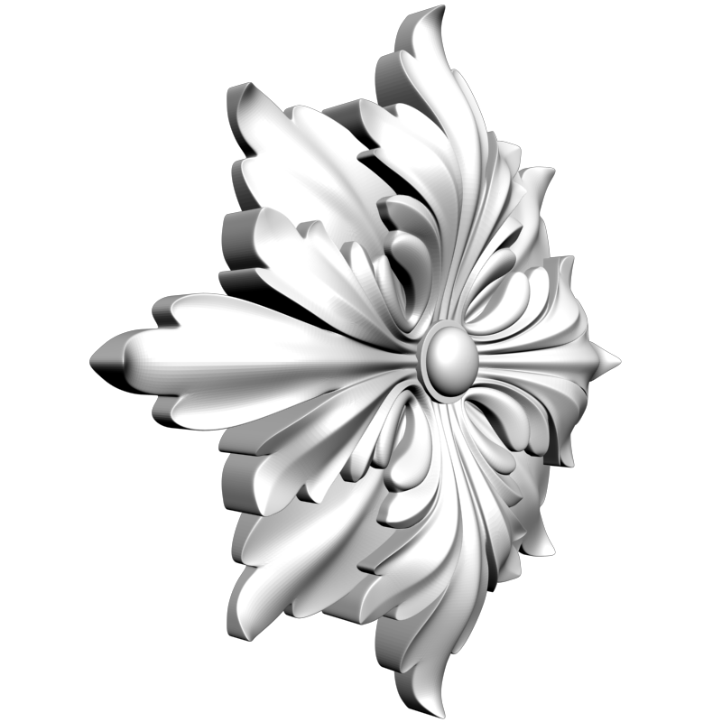 картинка Розетка резная D16-332 3D-STL.COM
