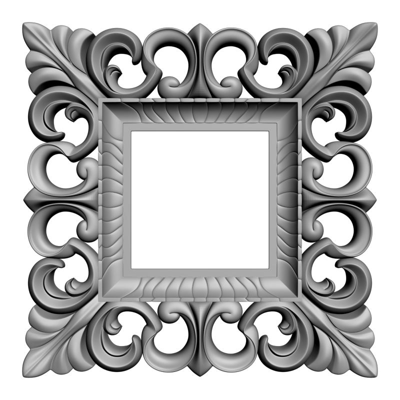 картинка Рамка резная D14-593 3D-STL.COM