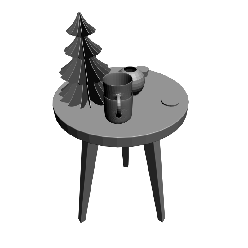 картинка Круглый столик M8-110 3D-STL.COM