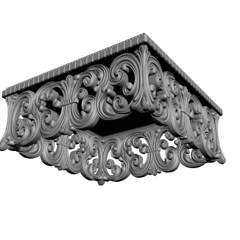 картинка Квадратный стол M8-057 3D-STL.COM