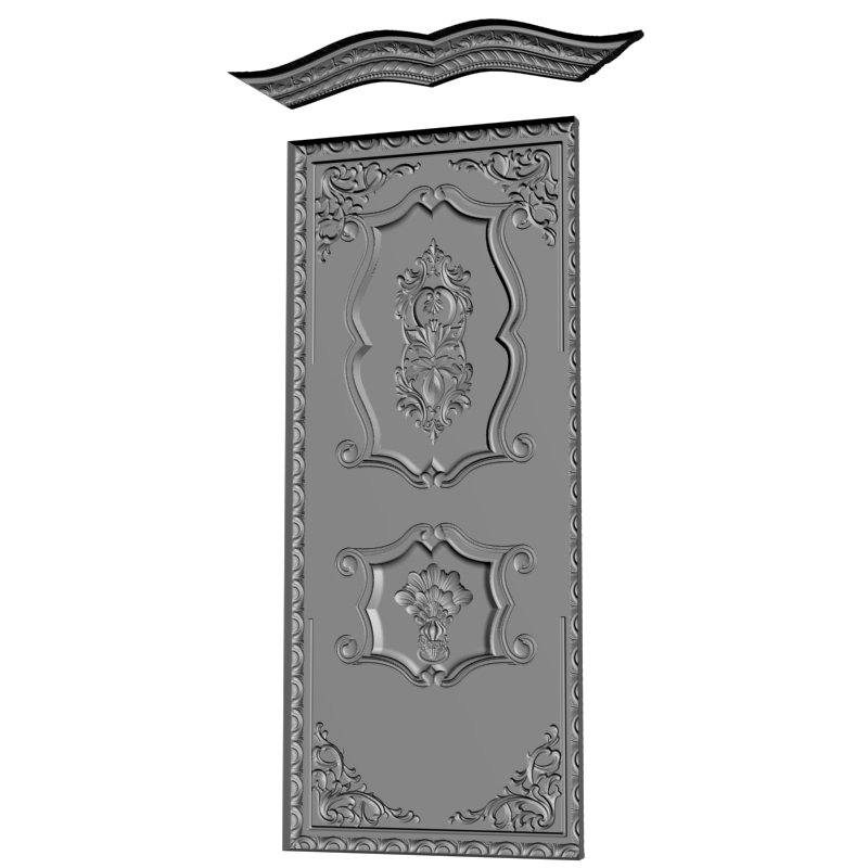 картинка Двери резные H3-070 3D-STL.COM