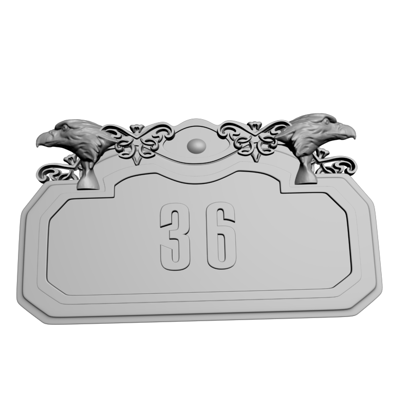 картинка Номер дома N36 P4-540 3D-STL.COM