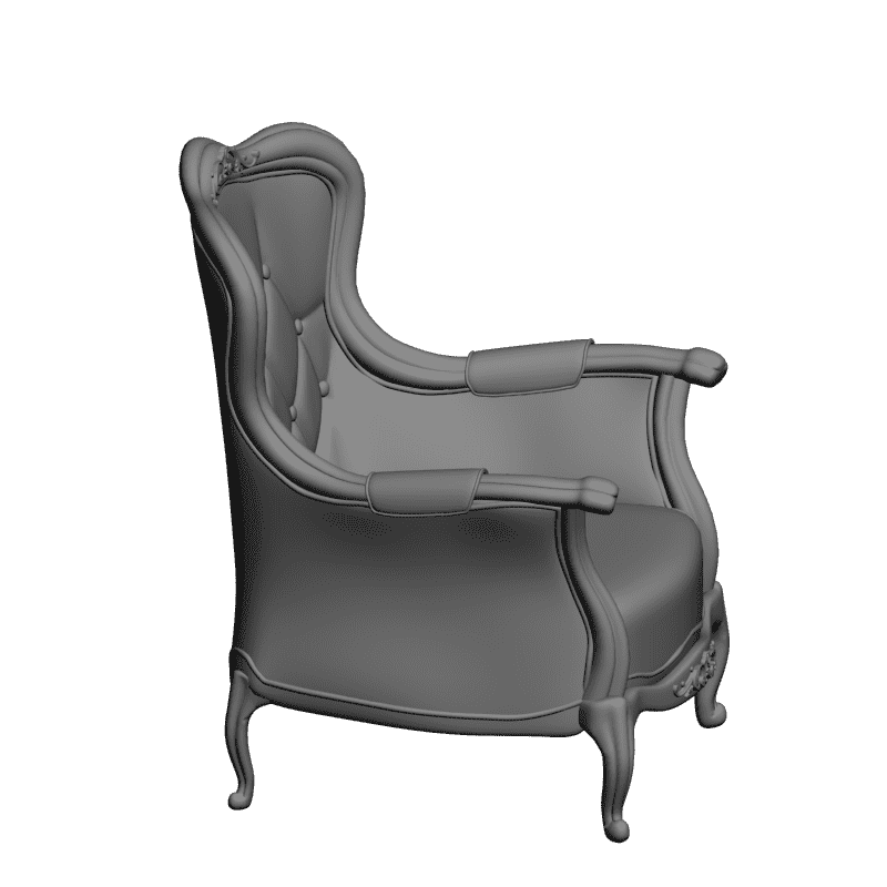 картинка Кресло классическое M3-100 3D-STL.COM